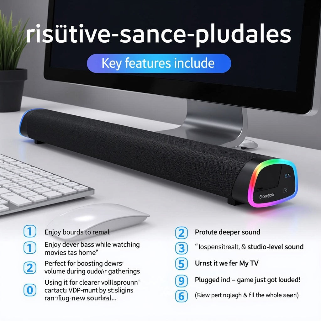 Bluetooth-Soundbar 2020 – Starker Klang für PC & Laptop mit Subwoofer