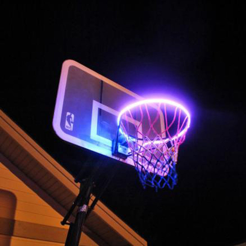 LED Basketballkorb-Licht – Induktions-Farbwechsel, Outdoor, batteriebetrieben