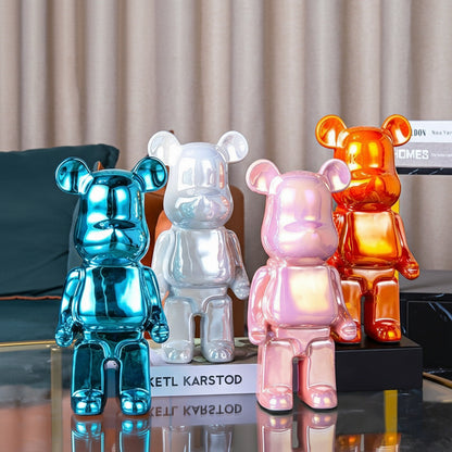 Luxuriöser Keramik-Bär – Stilvolle Deko & Spardose für Zuhause