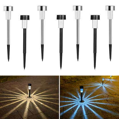 Solar-LED Gartenspießleuchte – Wasserdichtes Kunststoff-Röhrenlicht für Hof, Garten & Rasen