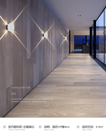 Outdoor Wandleuchte – Wasserdicht, Doppelstrahl-Spotlight für Hof, Eingang & Flur