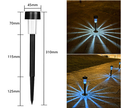 Solar-LED Gartenspießleuchte – Wasserdichtes Kunststoff-Röhrenlicht für Hof, Garten & Rasen