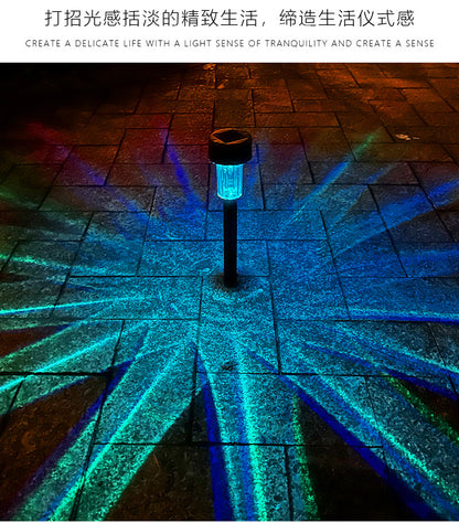 Solar-LED Gartenspießleuchte – Wasserdichtes Kunststoff-Röhrenlicht für Hof, Garten & Rasen