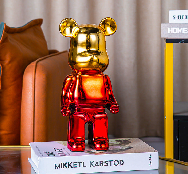 Luxuriöser Keramik-Bär – Stilvolle Deko & Spardose für Zuhause