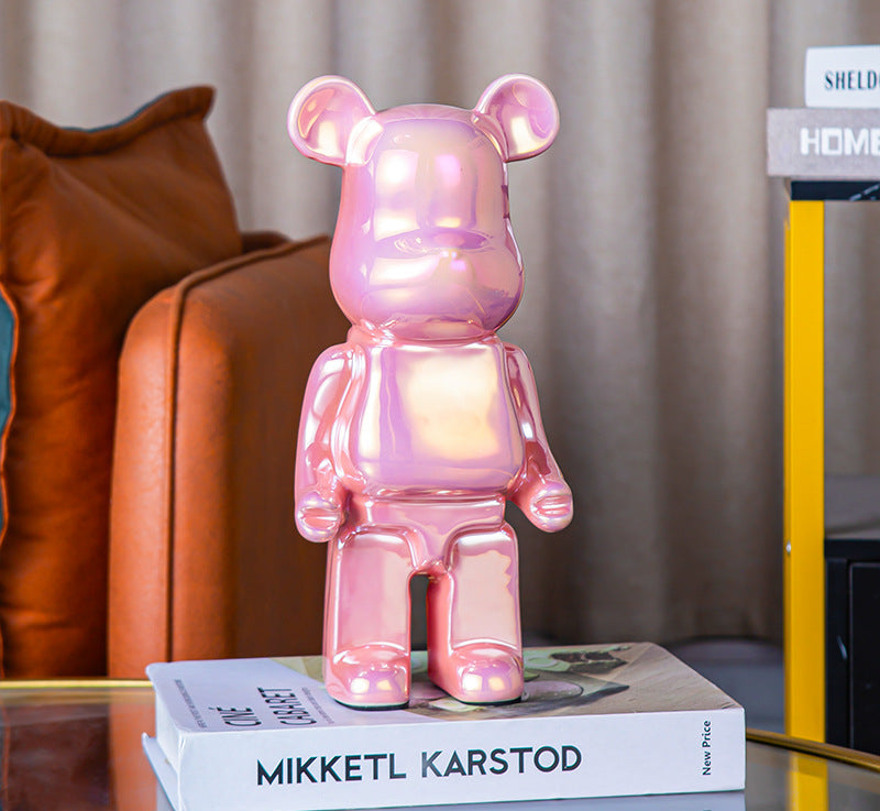 Luxuriöser Keramik-Bär – Stilvolle Deko & Spardose für Zuhause